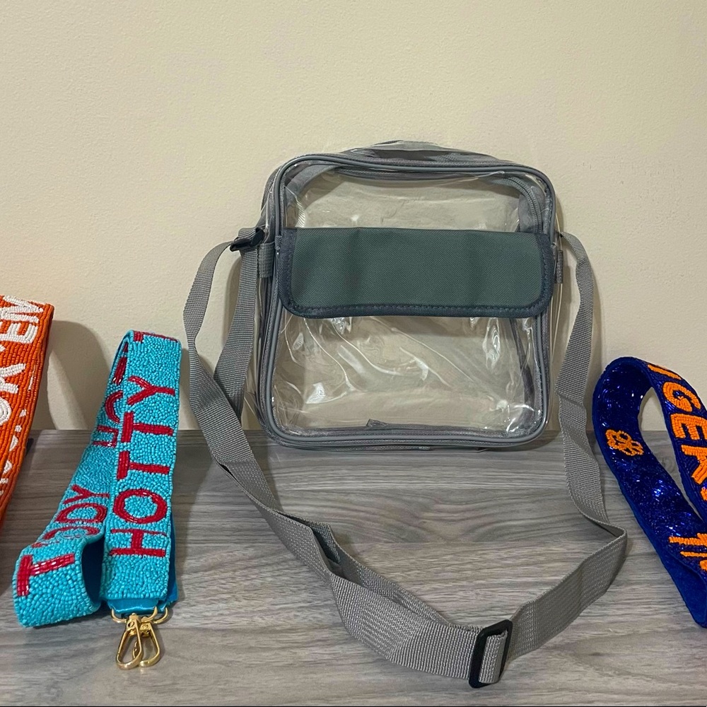 🎉❤️Clear Game Day Crossbody Purse Bag Shoulder Strap